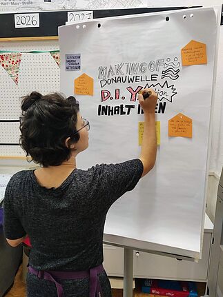 Die letzte Ausgabe der „Donauwelle“ des Jahres 2024 soll eine Do-it-Yourself-Ausgabe werden, die der Nachbarschaft zeigt, wie Zeitungmachen funktioniert. (Bild: Birgit Leiß / Webredaktion)