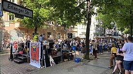 Beim Nachbarschaftsfest im Flughafenkiez wurde wild gefeiert. (Bild: QM Flughafenstraße, Stadtkümmerei GmbH)