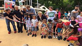 Eröffnung des Spielplatzes im Körnerkiez. Bild: Claudia Mattern