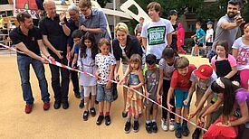 Eröffnung des Spielplatzes im Körnerkiez. Bild: Claudia Mattern