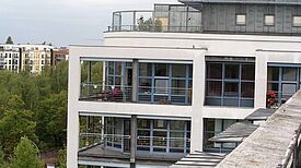 Außenansicht des Lazarus-Haus.