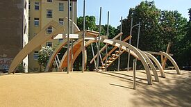Die Ideen der Kinder wurden in die Planung des Spielplatzes mit aufgenommen. Bild: Lechner Landschaftsarchitektena