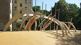 Die Ideen der Kinder wurden in die Planung des Spielplatzes mit aufgenommen. Bild: Lechner Landschaftsarchitektena