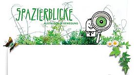 QM Hellersdorfer Promenade BU: Logo des Projektes "Spazierblicke"