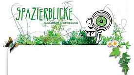 QM Hellersdorfer Promenade BU: Logo des Projektes "Spazierblicke"