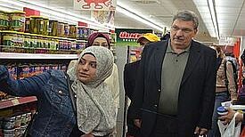 Ralf Wieland, Präsident des Berliner Abgeordnetenhauses, zu Besuch bei "Route 44". Foto: Archiv