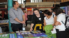 Beim Stadtforum 2017 waren auch die Quartiersmanagerinnen aus dem Zentrum Kreuzberg dabei. Foto: Bianca Guericke