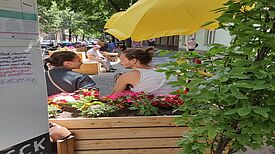 Lieblingsort Nr. 1: Der Kiezgarten in der Donaustraße. (Foto: Birgit Leiß)