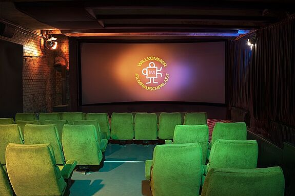 Der Kinosaal des Kiez-Kinos Filmrauschpalast. Bild: Kulturfabrik Moabit