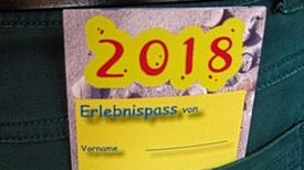 Ein ferienpass steckt in einer Hosentasche.
