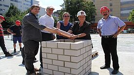 Die Grundsteinlegung des Olof-Palme-Zentrums im Jahr 2012. Foto: Dominique Hensel 