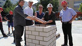 Die Grundsteinlegung des Olof-Palme-Zentrums im Jahr 2012. Foto: Dominique Hensel 