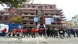 In der Goteburger Straße entsteht ein soziales Zentrum, das unter anderem Platz für verschiedene soziale Träger bietet. (Bild: QM Soldiner Straße)