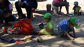 Der neue Spielplatz in der Schierker Straße. Bild: Quartiersmanagement Körnerpark, Claudia Mattern 