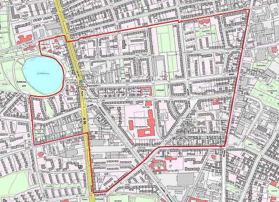 Übersichtskarte Letteplatz © Senatsverwaltung für Stadtentwicklung, Bauen und Wohnen