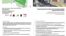 Projektflyer. Bild: QM Auguste-Viktoria-Allee