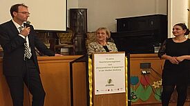 Zum zehnjährigen Jubiläum des QM Weiße Siedlung/Dammweg fand ein Empfang für Ehrenamtliche statt. Bild: Bernhard Kütter