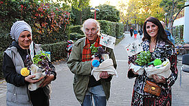 Die Gewinnerinnen und Gewinner des Rezeptwettbewerbs, der im Rahmen der Veröffentlichung des Rezeptbuchs „Der Rollberg kocht“ stattfand. (Bild: M. Hühn)