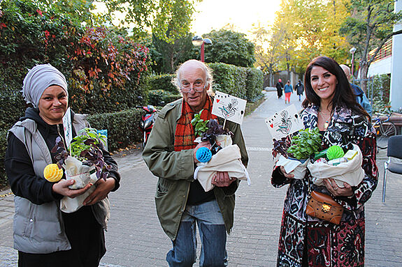 Die Gewinnerinnen und Gewinner des Rezeptwettbewerbs, der im Rahmen der Veröffentlichung des Rezeptbuchs „Der Rollberg kocht“ stattfand. (Bild: M. Hühn)