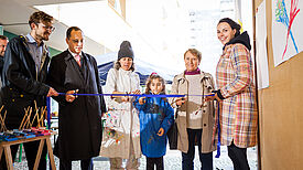 Ein „Maldurchgang“ sorgt für kreative Flächen im Kiez. Bild: QM Wassertorplatz