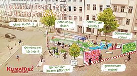 Für den neuen Quartiersplatz in der Eulerstraße gibt es schon viele Ideen. (Bild: QM Badstraße)