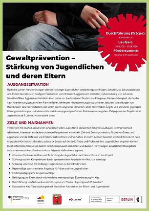 Das QM und das Projekt-Team haben verschiedene Ziele und Maßnahmen formuliert. (Bild: QM Rollbergsiedlung)