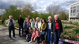 Alle versammelt in Hellersdorf: die Quartiersrätinnen und -räte sowie die Teams aus den QMs Gropiusstadt Nord und Hellersdorfer Promenade. (Bild: QM Gropiusstadt Nord)