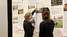 Während der Messe wurden neun laufende Projekte aus dem QM-Gebiet Pankstraße vorgestellt. (Bild: Julia Six)