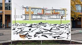 Die Volkshochschule sowie die Alice-Salomon-Hochschule sollen zwei Pavillons mit Café und Kulturhaus erhalten.  Bild: station urbaner kulturen