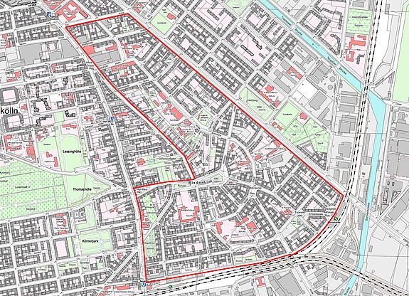 Übersichtskarte Rixdorf © Senatsverwaltung für Stadtentwicklung, Bauen und Wohnen