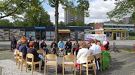 Seit dem 1. Januar 2021 ist das neue Quartiersmanagement (QM)-Team bereits in der Gropiusstadt Nord tätig. (Foto: QM Gropiusstadt Nord)