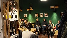 Gewerbetreibende des Schillerkiez im Gespräch, Bild QM Schillerpromenade