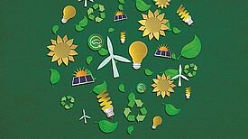 Plakat zur Veranstaltung über Umwelt und Nachhaltigkeit. Bild: QM Richardplatz Süd