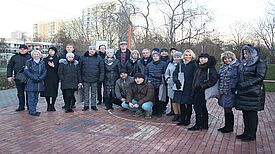 Ukrainische Gäste im Quartier Mehrower Allee Bild: Lukas Born, GIZ