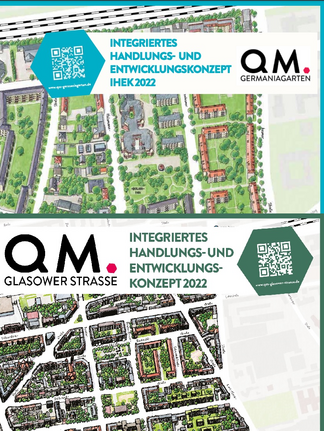 Die IHEK bilden die Grundlage für die weitere Tätigkeit der QMs Germaniagarten und Glasower Straße in den kommenden drei Jahren. Sie werden alle drei Jahre fortgeschrieben. (Bild: QM Germaniagarten/Glasower Straße)