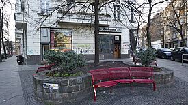 Der Platz unter der Linde. Foto: QM Flughafenstraße