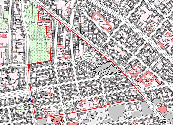 Übersichtskarte Flughafenstrasse © Senatsverwaltung für Stadtentwicklung, Bauen und Wohnen