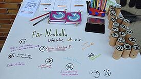 Bei einer Kiezrally konnten die Bewohnerinnen und Bewohner ihren Kiez besser kennen lernen. (Foto: QM Glasower Straße)