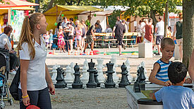Reges Treiben auf dem Stadtteilfest. Bild: QM Falkenhagener Feld Ost