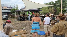 Ein vielseitiges Musikprogramm sorgte für gute Unterhaltung. Bild: QM Hellersdorfer Promenade