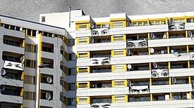 Ausschnitt des Ausstellung-Plakats „Augen-Blicke“. Bild: QM Zentrum Kreuzberg / Oranienstraße