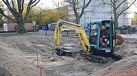 Die Bauarbeiten zur Umgestaltung des Letteplatzes sind gestartet. Bild: QM Letteplatz