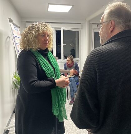 Der temporäre Nachbarschafts-Container, Treffpunkt des Quartiersrats, entstand aus einer Bedarfsanalyse des Quartiersrats Pankstraße im Frühjahr 2023. (Bild: QM Pankstraße)