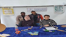 Das Team der neuen Ludothek in Neukölln. (Bild: Birgit Leiß)