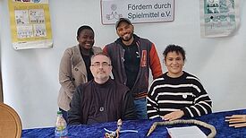 Das Team der neuen Ludothek in Neukölln. (Bild: Birgit Leiß)