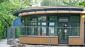 Das nun fertiggestellte Begegnungscafé während der Bauarbeiten. Foto: QM Brunnenviertel-Ackerstraße