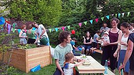 Das Einweihungsfest mit der Nachbarschaft. Bild: gruppe F