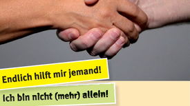 Lotsinnen und Lotsen helfen gegen Einsamkeit in der Nachbarschaft. Ausschnitt aus dem Plakat. Bild: QM Gropiusstadt 