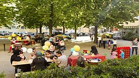 Beim „Fest des gesunden Lebens“ kam der Spaß nicht zu kurz. Bild: Stefan Otte Photography