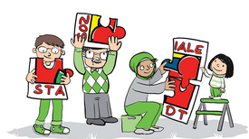 Soziale Stadt. Grafik: Dankegrafik&123comic